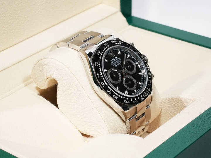 Pre-owned Rolex Daytona Ref. 116500LN Stainless Steel Black Dial qqxfqwwt