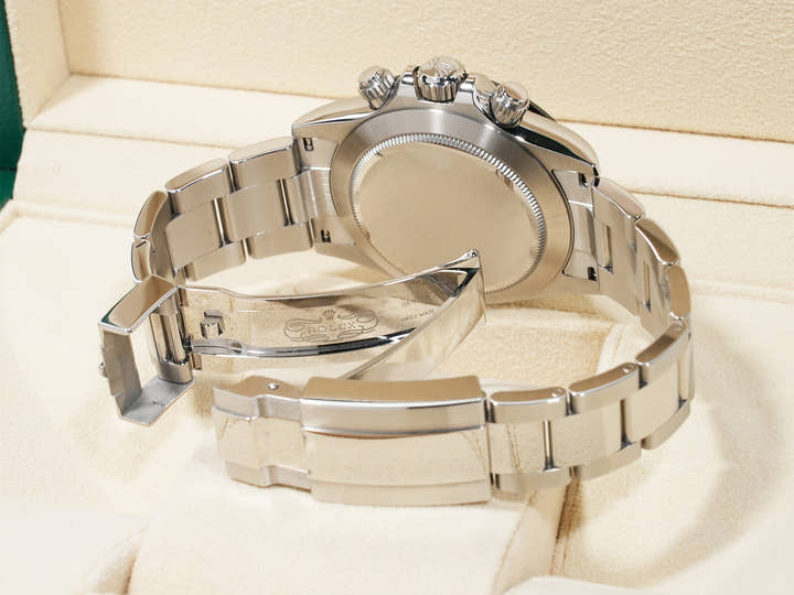 Pre-owned Rolex Daytona Ref. 116500LN Stainless Steel Black Dial qqxfqwwt