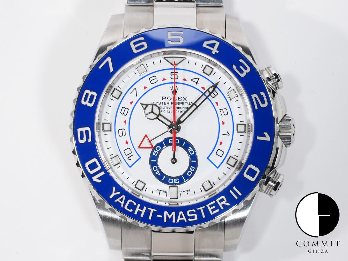 ロレックス ヨットマスターII Ref.116680 ステンレススチール ホワイト文字盤 中古 jgq8cq8i