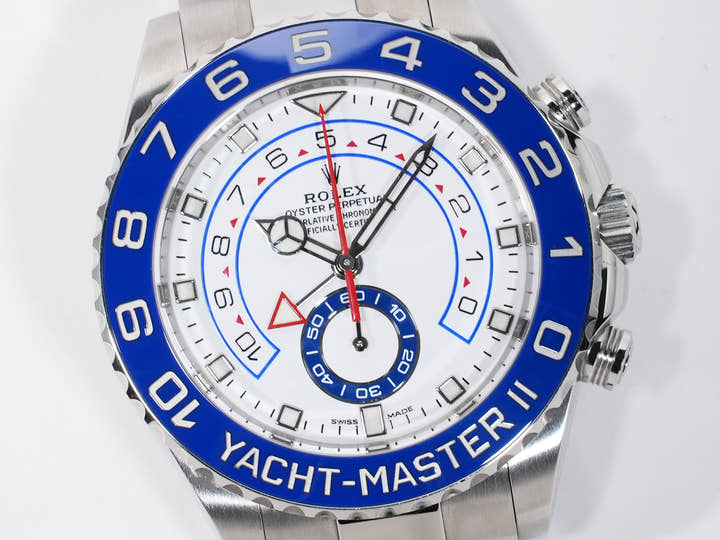 ロレックス ヨットマスターII Ref.116680 ステンレススチール ホワイト文字盤 中古 jgq8cq8i