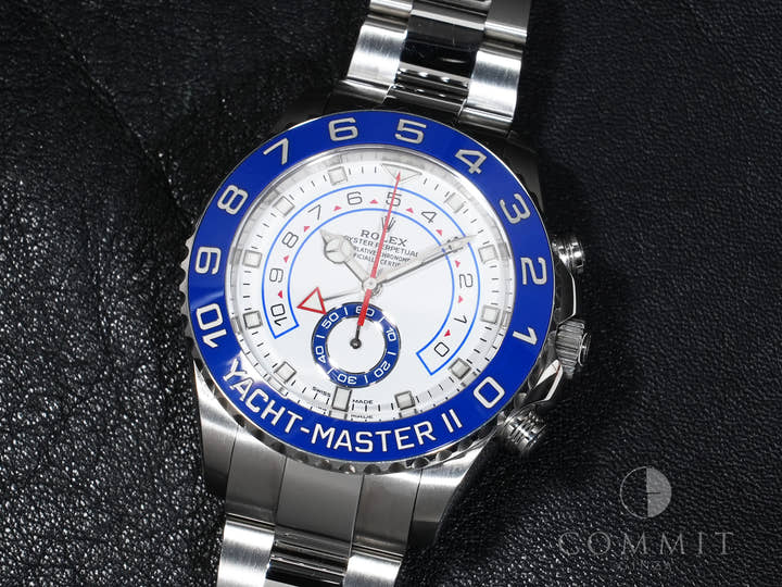 ロレックス ヨットマスターII Ref.116680 ステンレススチール ホワイト文字盤 中古 jgq8cq8i