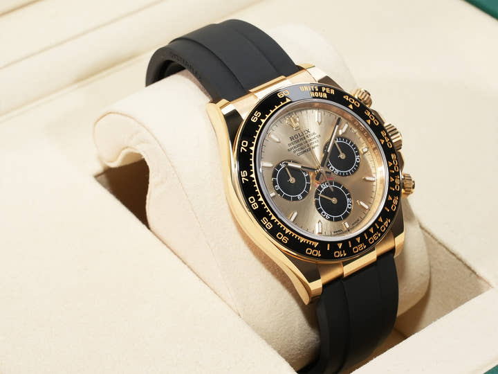 Rolex Daytona Ref. 126518LN Yellow Gold with Golden and Bright Black Dial, Unused (uokxhojb)