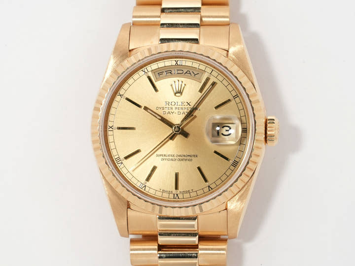 ロレックス デイデイト36 Ref.18238 イエローゴールド シャンパンゴールド文字盤 中古 joaosyad