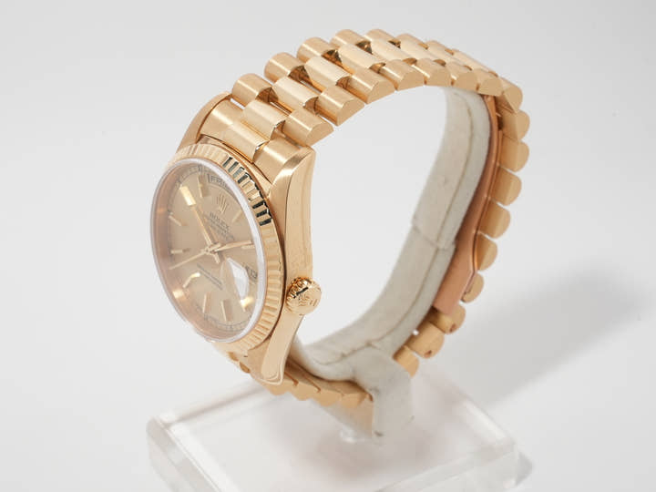 ロレックス デイデイト36 Ref.18238 イエローゴールド シャンパンゴールド文字盤 中古 joaosyad