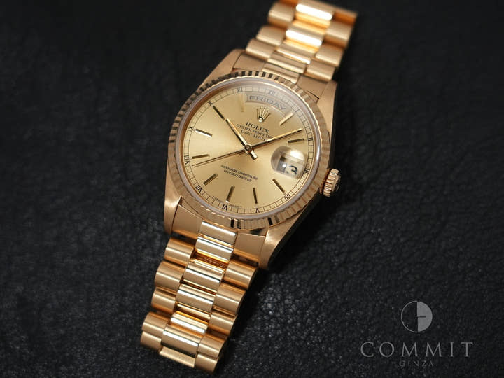 ロレックス デイデイト36 Ref.18238 イエローゴールド シャンパンゴールド文字盤 中古 joaosyad
