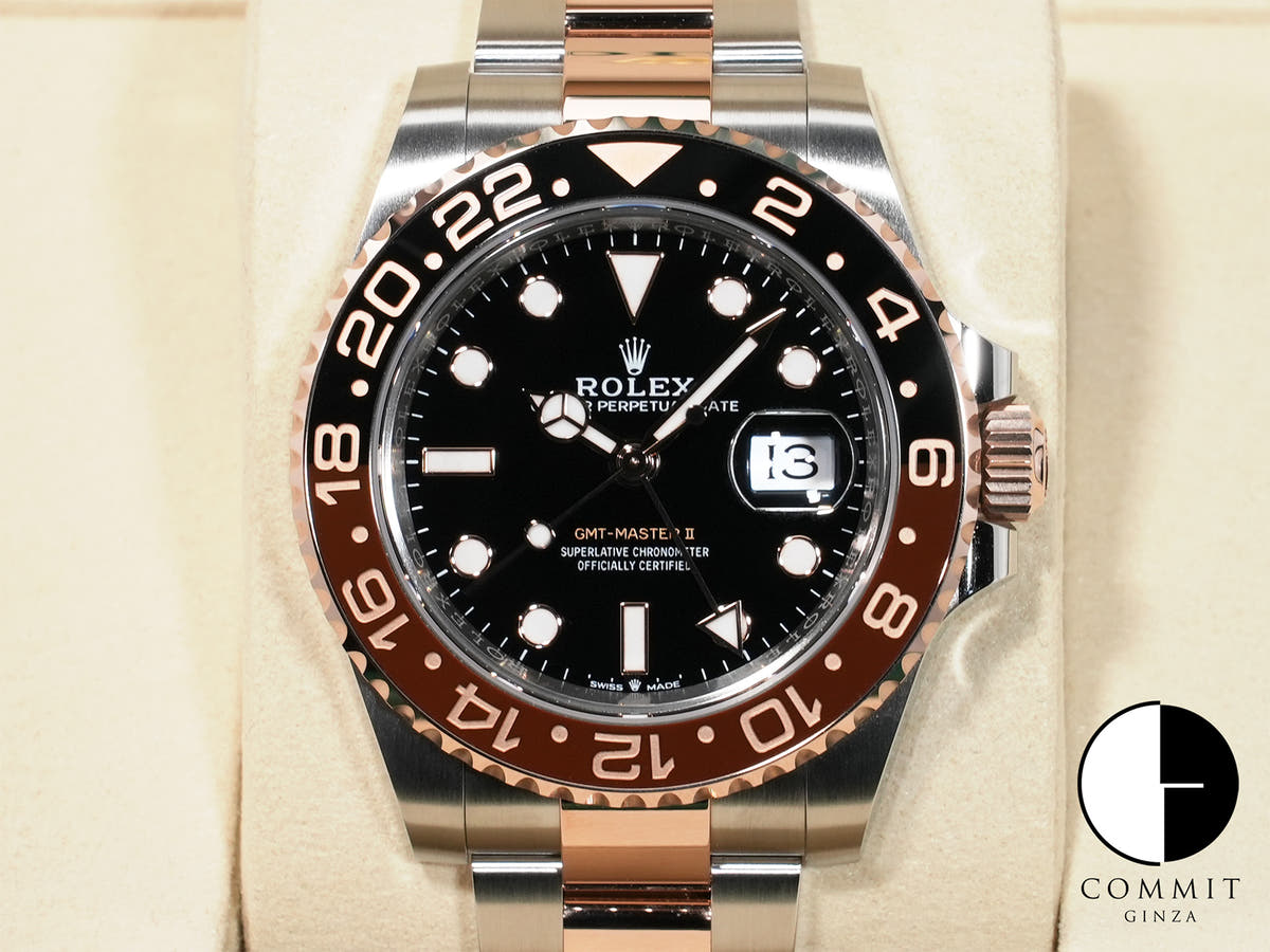 ロレックス GMTマスターII Ref.126711CHNR ステンレススチール/エバーローズゴールド ブラック文字盤 オイスターブレスレット 未使用 9oc3wsw3