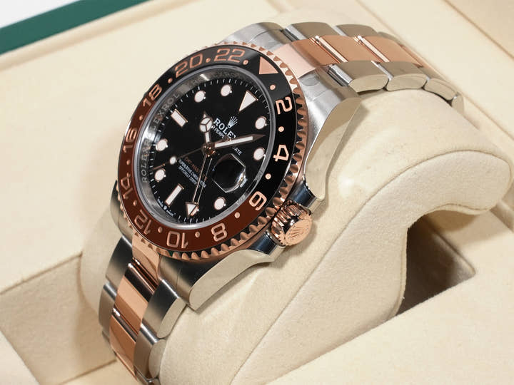 ロレックス GMTマスターII Ref.126711CHNR ステンレススチール/エバーローズゴールド ブラック文字盤 オイスターブレスレット 未使用 e2avsw2p