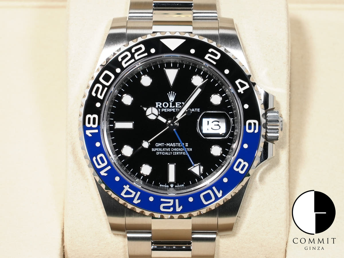 ロレックス GMTマスターII Ref.126710BLNR ステンレススチール ブラック文字盤 オイスターブレスレット 未使用 itx9he6c