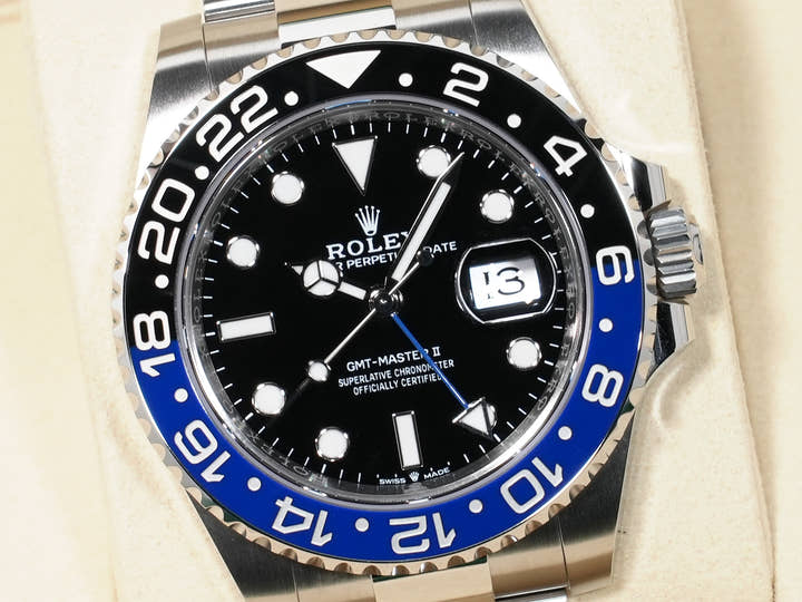 ロレックス GMTマスターII Ref.126710BLNR ステンレススチール ブラック文字盤 オイスターブレスレット 未使用 itx9he6c