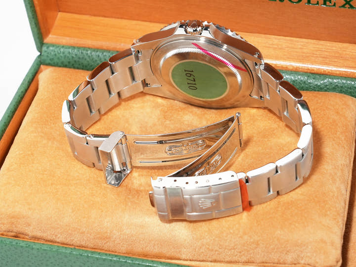 ロレックス GMTマスターII Ref.16710 ステンレススチール ブラック文字盤 オイスターブレスレット デッドストック zxa59r6p