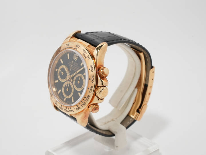 ロレックス デイトナ エルプリメロ Ref.16518 イエローゴールド ブラック文字盤 中古 55gwukq7