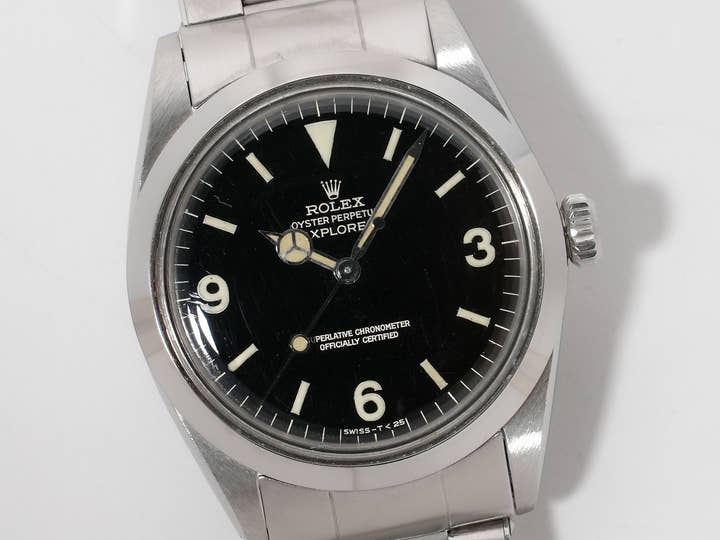 ロレックス エクスプローラーI Ref.1016 ステンレススチール ブラック文字盤 中古 d5po4dfs