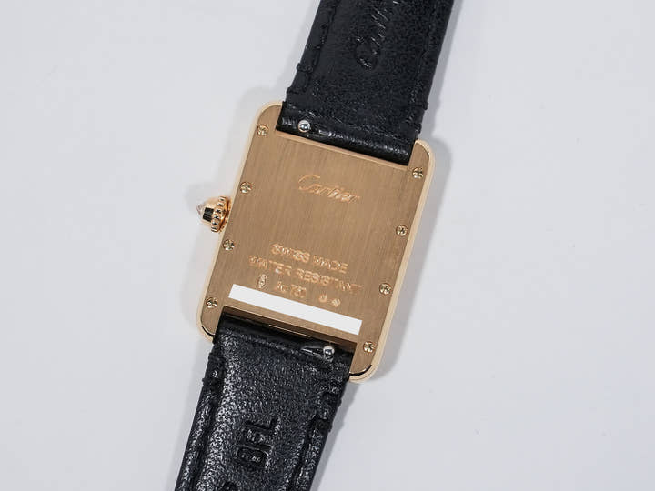 カルティエ タンク ルイ カルティエ SM Ref.WGTA0269 イエローゴールド ブラック×パヴェダイヤ文字盤 美中古 fjwhup5c