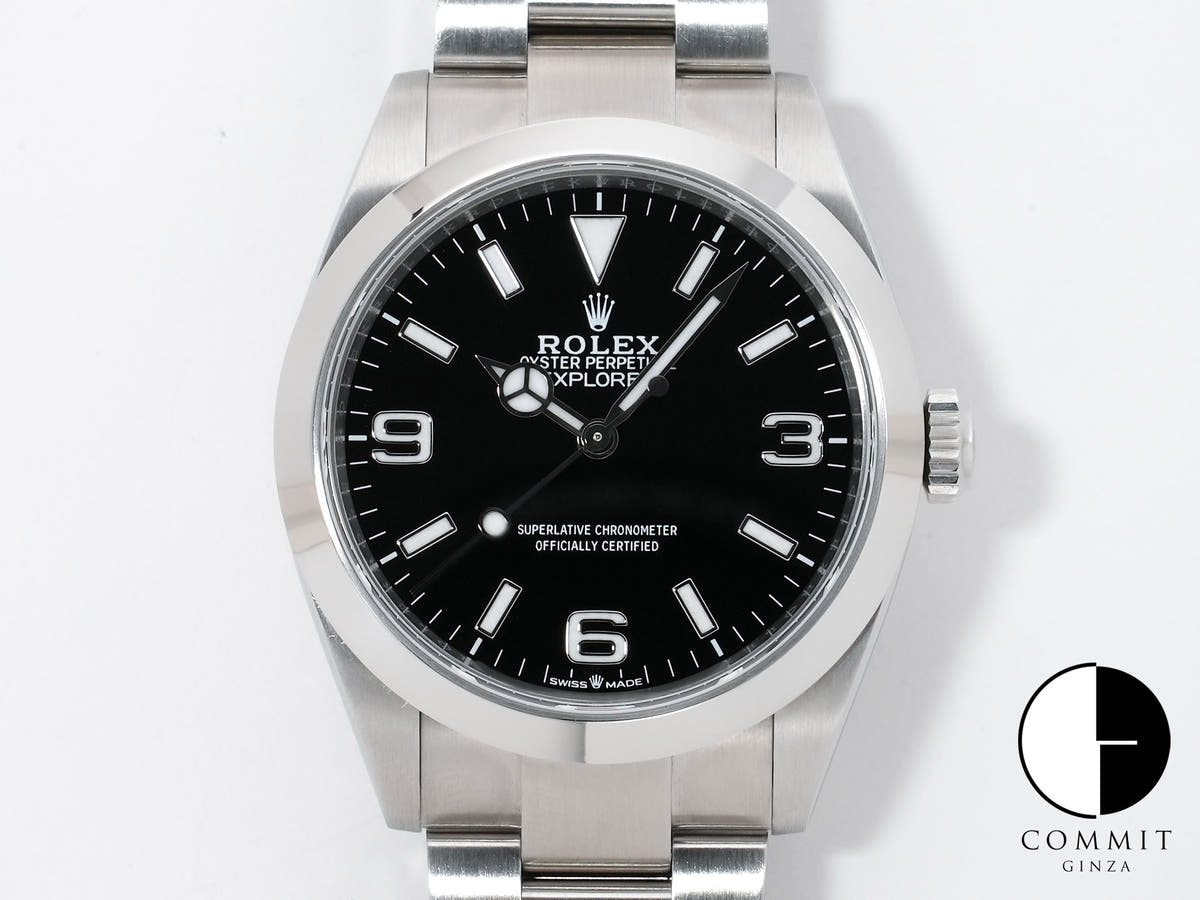 ロレックス エクスプローラー40 Ref.224270 ステンレススチール ブラック文字盤 オイスターブレスレット 美中古 cuci6ost