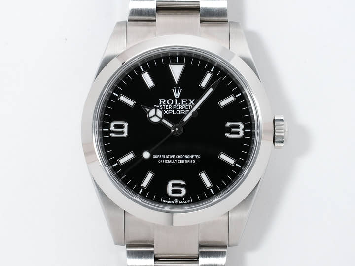 ロレックス エクスプローラー40 Ref.224270 ステンレススチール ブラック文字盤 オイスターブレスレット 美中古 cuci6ost