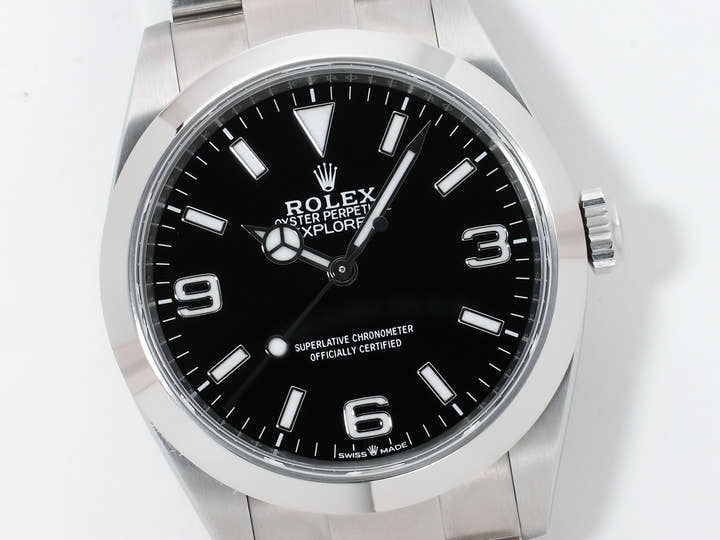 ロレックス エクスプローラー40 Ref.224270 ステンレススチール ブラック文字盤 オイスターブレスレット 美中古 cuci6ost