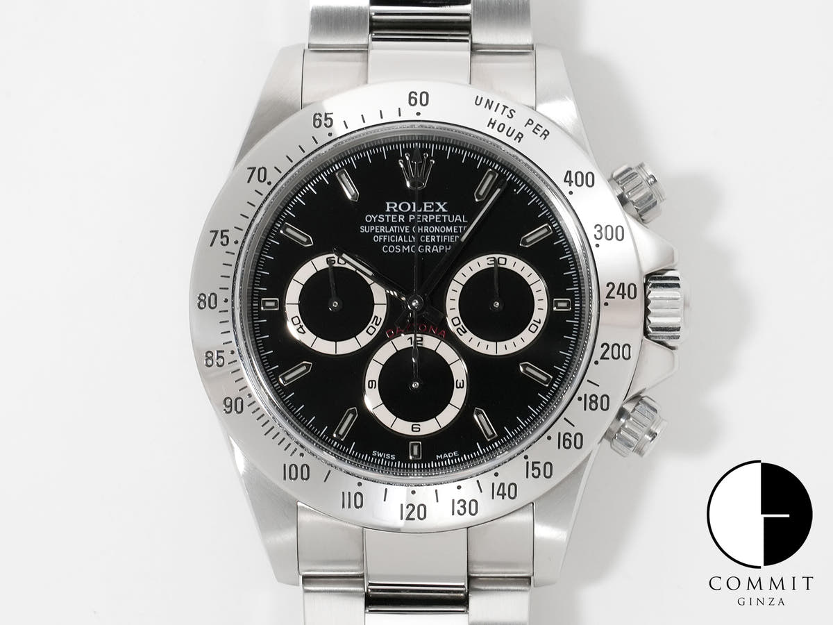 Rolex Daytona El Primero Ref. 16520 Stainless Steel Black Dial Excellent Used Condition q2k52g3b