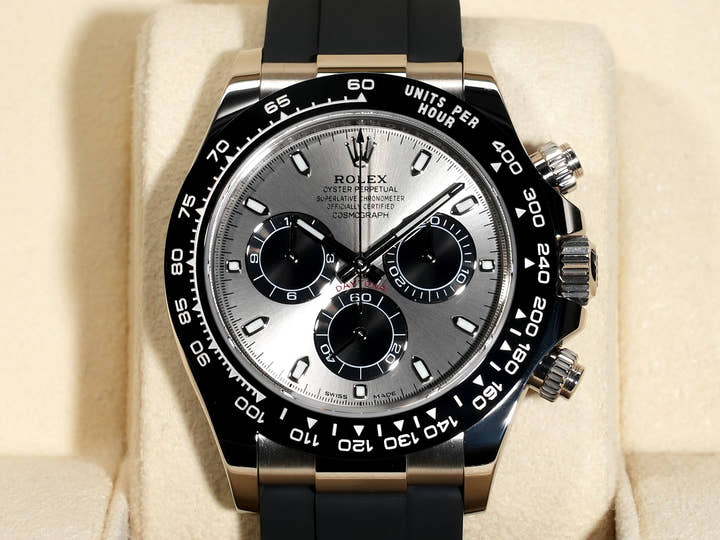 Rolex Daytona Ref. 116519LN White Gold Steel x Black Dial Excellent Condition mvdzeirt