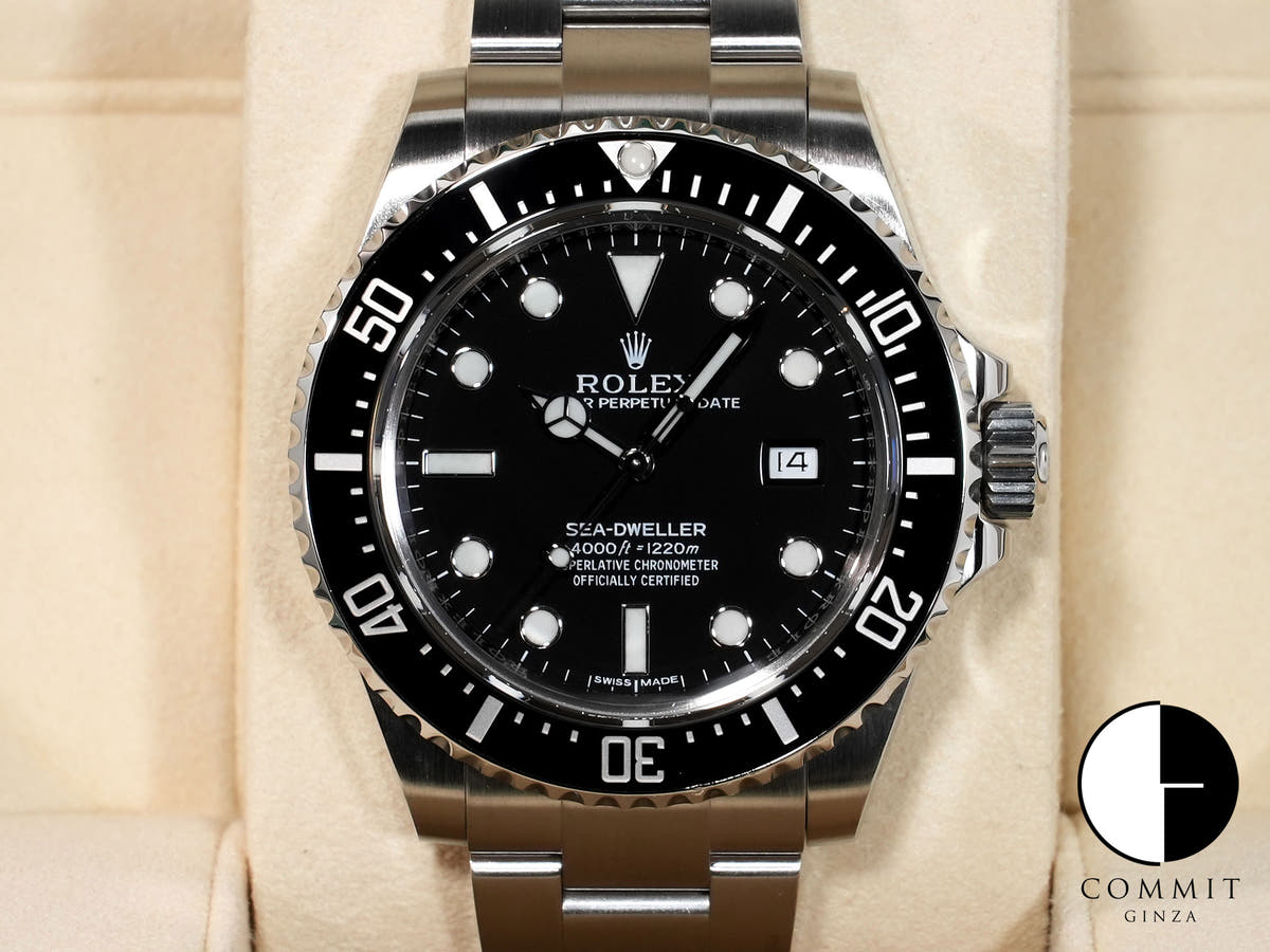 ロレックス シードゥエラー 4000 Ref.116600 ステンレススチール ブラック文字盤 美品 pwyxszng