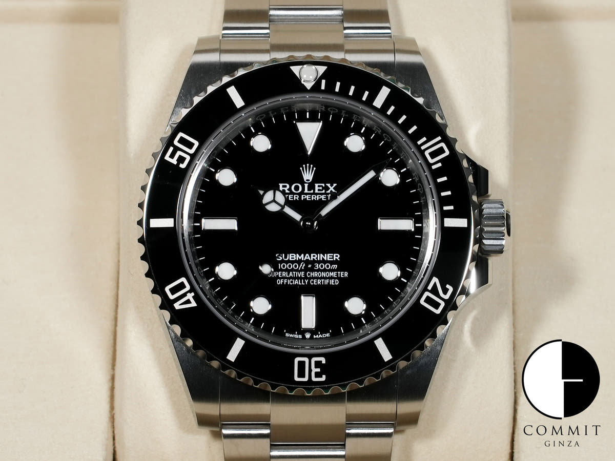 ロレックス サブマリーナー ノンデイト Ref.124060 ステンレススチール ブラック文字盤 未使用 zywim5p2