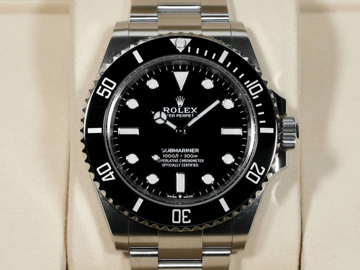 ロレックス サブマリーナー ノンデイト Ref.124060 ステンレススチール ブラック文字盤 未使用 zywim5p2