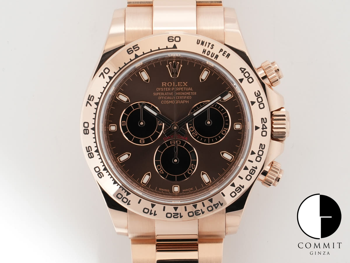 ロレックス デイトナ Ref.116505 エバーローズゴールド チョコレートxブラック文字盤 中古 iuus4mgn