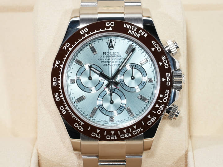 ロレックス デイトナ Ref.116506A プラチナ アイスブルー文字盤 美品 8s37h83g