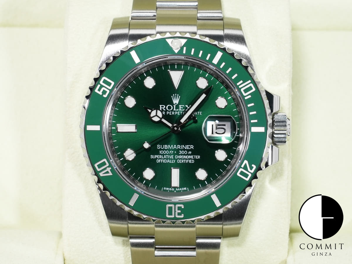 ロレックス サブマリーナー デイト Ref.116610LV ステンレススチール グリーン文字盤 美品 teits4s5