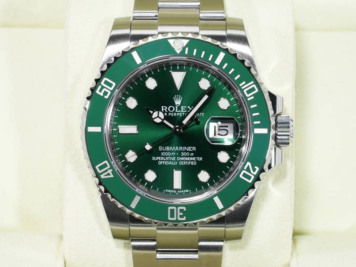 ロレックス サブマリーナー デイト Ref.116610LV ステンレススチール グリーン文字盤 美品 teits4s5