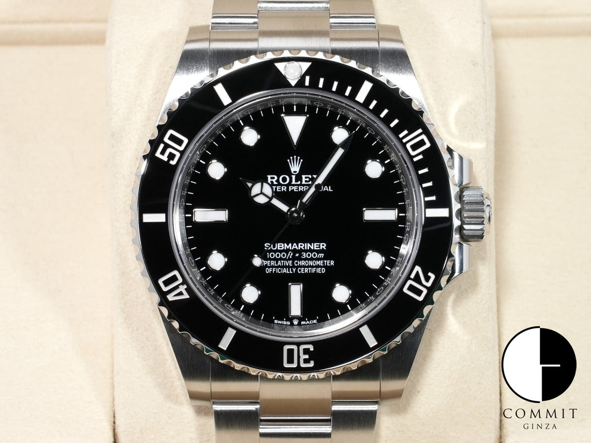 ロレックス サブマリーナー ノンデイト Ref.124060 ステンレススチール ブラック文字盤 未使用 nbexrtkx
