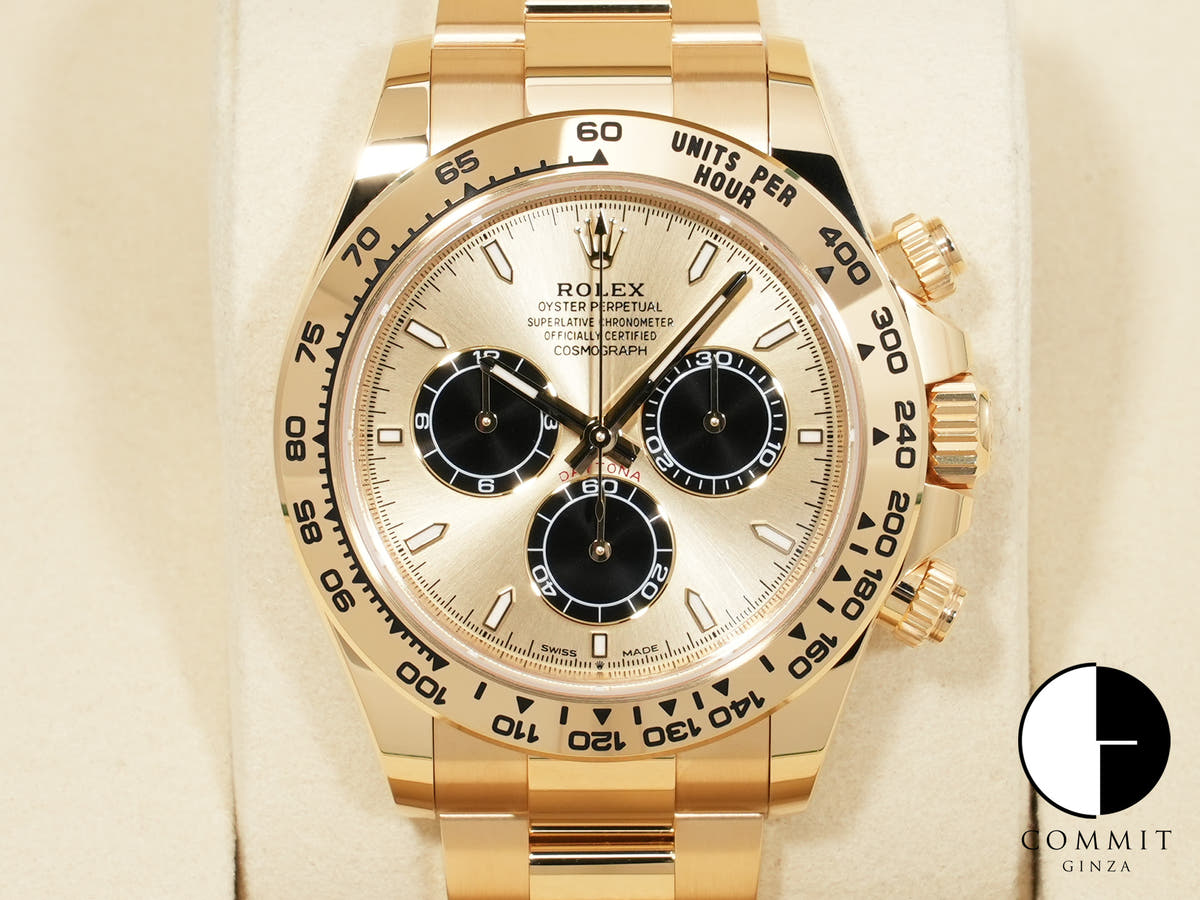 ロレックス デイトナ Ref.126508 イエローゴールド ゴールデンxブライトブラック文字盤 未使用 schk7rst