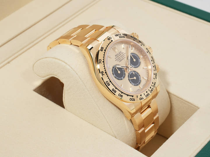 ロレックス デイトナ Ref.126508 イエローゴールド ゴールデンxブライトブラック文字盤 未使用 schk7rst