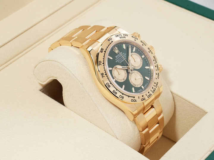 ロレックス デイトナ Ref.126508 イエローゴールド グリーン文字盤 未使用 98fubyaa