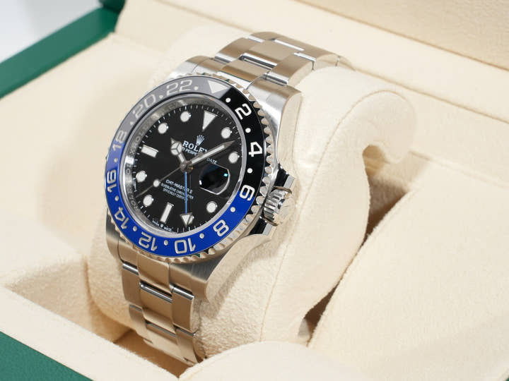Rolex GMT-Master II Ref. 126710BLNR Stainless Steel Black Dial Oyster Bracelet Excellent Condition phen2gps
