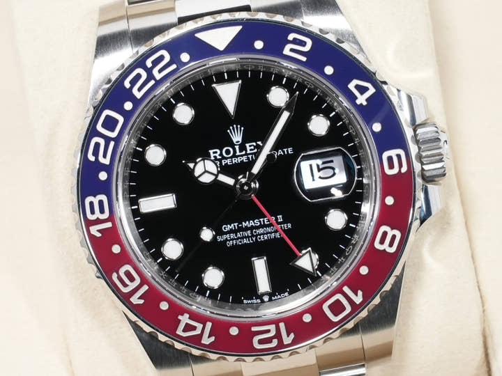 Rolex GMT-Master II Ref. 126710BLRO Stainless Steel Black Dial Oyster Bracelet Excellent Used Condition xk2arpww