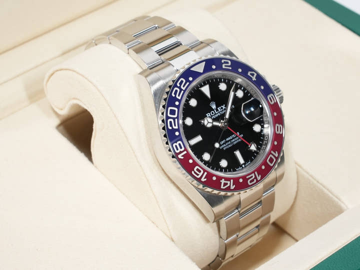 Rolex GMT-Master II Ref. 126710BLRO Stainless Steel Black Dial Oyster Bracelet Excellent Used Condition xk2arpww