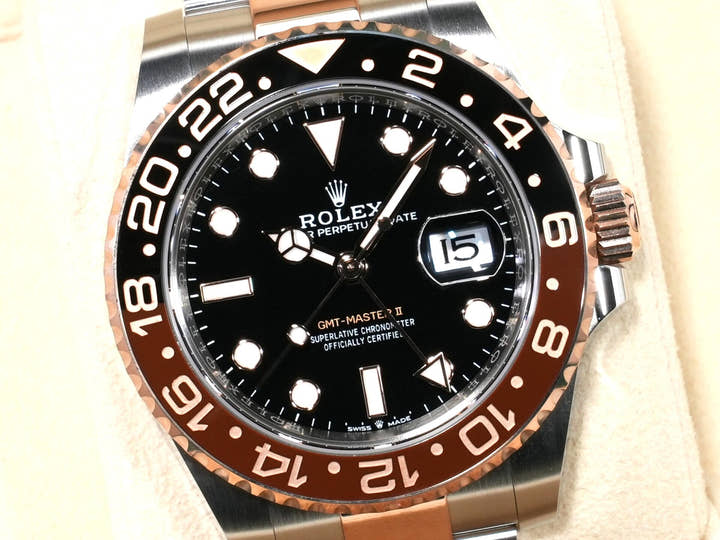 Rolex GMT-Master II Ref. 126711CHNR Stainless Steel/Everose Gold Black Dial Oyster Bracelet Unused qajwy9cd