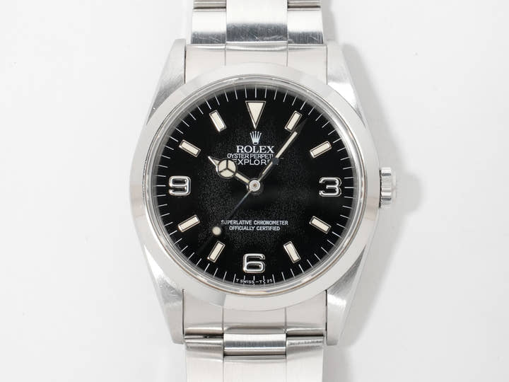 ロレックス エクスプローラーI Ref.14270 ステンレススチール ブラック文字盤 オイスターブレスレット 中古 amnwqum2