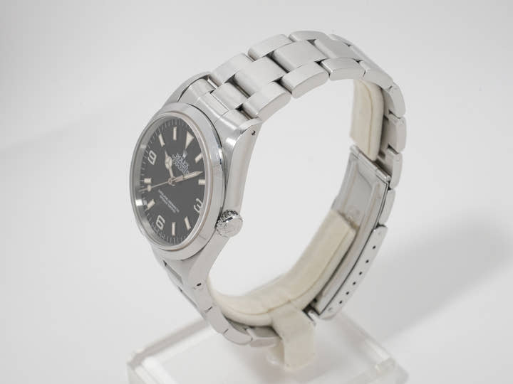 ロレックス エクスプローラーI Ref.14270 ステンレススチール ブラック文字盤 オイスターブレスレット 中古 amnwqum2