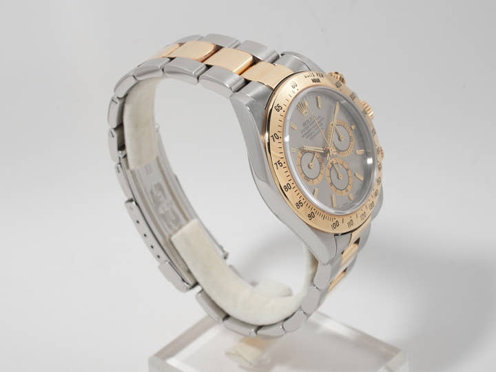 ロレックス デイトナ エルプリメロ Ref.16523 ステンレススチール/イエローゴールド グレー文字盤 中古 23mo5ziy