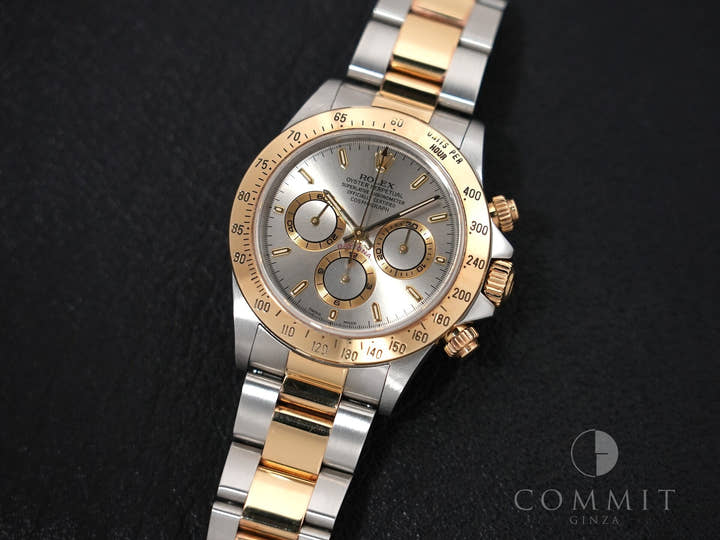 ロレックス デイトナ エルプリメロ Ref.16523 ステンレススチール/イエローゴールド グレー文字盤 中古 23mo5ziy