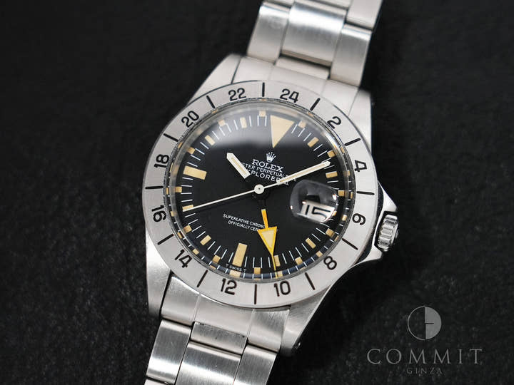 ロレックス エクスプローラーII Ref.1655 ステンレススチール ブラック文字盤 オイスターブレスレット 中古 vxqr6ybc