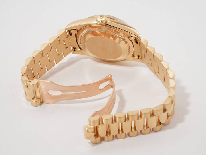 ロレックス デイデイト36 Ref.18238A イエローゴールド シャンパンx10Pダイヤ文字盤 美中古 9tf96zxz