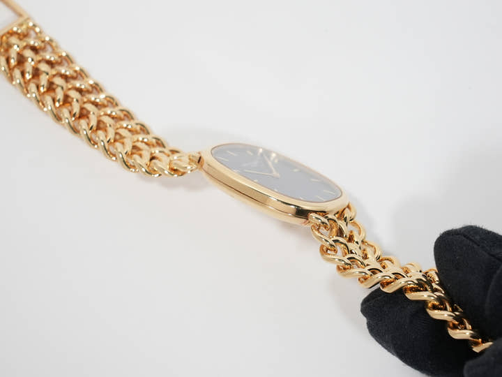 パテックフィリップ ゴールデンエリプス Ref.3738/119 イエローゴールド ブルー文字盤 中古 mf9u2rfp