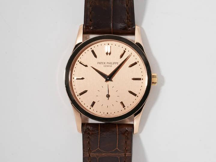 パテックフィリップ カラトラバ Ref.3796R-001 ローズゴールド ローズ文字盤 中古 c6w78pbs