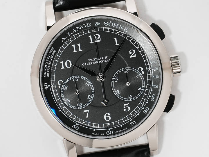 A.ランゲ&ゾーネ 1815 クロノグラフ Ref.414.028 ホワイトゴールド ブラック文字盤 中古 f8r5od9f