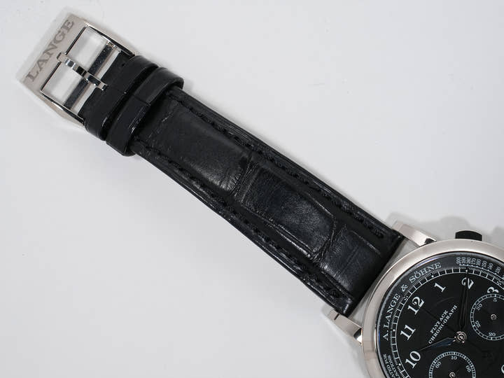 A.ランゲ&ゾーネ 1815 クロノグラフ Ref.414.028 ホワイトゴールド ブラック文字盤 中古 f8r5od9f