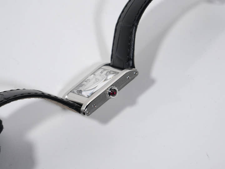 カルティエ タンク ノルマル Ref.WGTA0109 プラチナ シルバー文字盤 美品 5d7xohq9