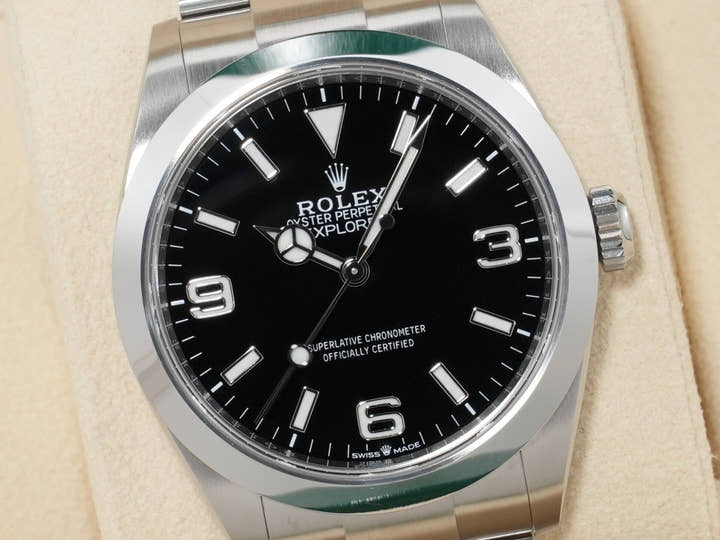 ロレックス エクスプローラー40 Ref.224270 ステンレススチール ブラック文字盤 オイスターブレスレット 美品 9xqh548n