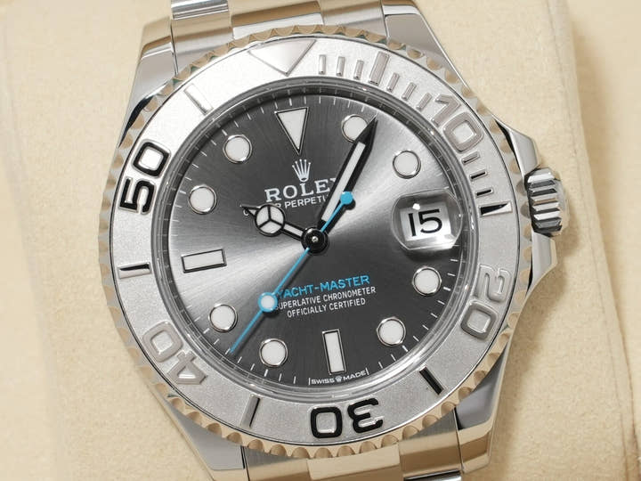 ロレックス ヨットマスター37 Ref.268622 ステンレススチール/プラチナ スレート文字盤 美品 5auyp9rf